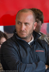 Patrizio Bertelli and Max Sirena - Luna Rossa Press Conference in Alameda-San Francisco