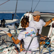 Marina Militare Nastro Rosa Tour, tre equipaggi in un punto si giocano l’Hempel Double Mixed Offshore Worlds